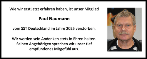 Nachruf Paul Naumann