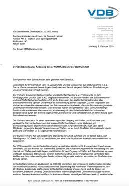Stellungnahme VDB 08.02.2019