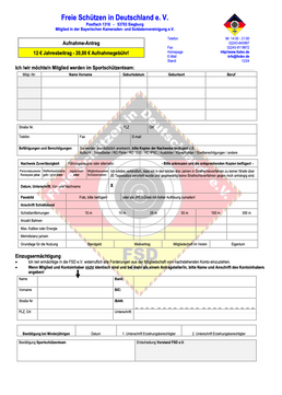 Aufnahmeantrag FSD e.V. Stand 12/2024